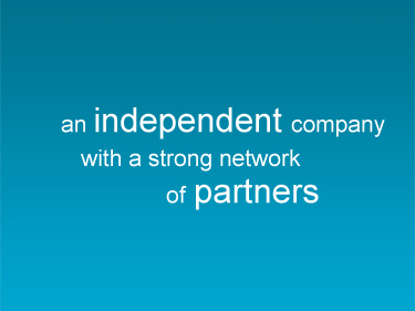 An independant company with a strong network of partners